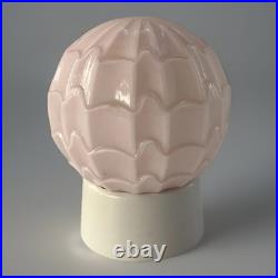 Art Deco Verre De Thabur Rose Avec Sytème D'accrochage D'origine 1920 1930