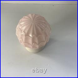 Art Deco Verre De Thabur Rose Avec Sytème D'accrochage D'origine 1920 1930