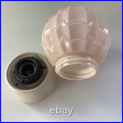 Art Deco Verre De Thabur Rose Avec Sytème D'accrochage D'origine 1920 1930