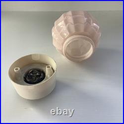 Art Deco Verre De Thabur Rose Avec Sytème D'accrochage D'origine 1920 1930