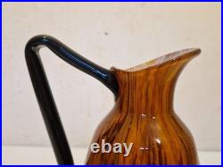 Art déco Charles Schneider Pichet décoratif en verre marmoréen ambre 1930