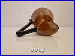 Art déco Charles Schneider Pichet décoratif en verre marmoréen ambre 1930