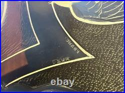 Art déco coupe aux oiseaux verre opalescent signée vers 1930