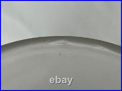 Art déco, grand vase verre pressé vignes Etaleune vers 1930