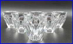 BACCARAT 6 VERRES GOBELETS VIN BLANC EN CRISTAL Modèle TALLEYRAND Art Déco lot1
