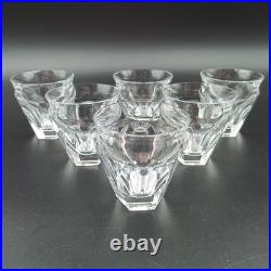 BACCARAT 6 VERRES GOBELETS VIN BLANC EN CRISTAL Modèle TALLEYRAND Art Déco lot1