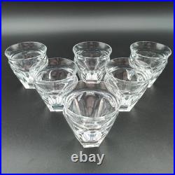 BACCARAT 6 VERRES GOBELETS VIN BLANC EN CRISTAL Modèle TALLEYRAND Art Déco lot1