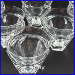 BACCARAT 6 VERRES GOBELETS VIN BLANC EN CRISTAL Modèle TALLEYRAND Art Déco lot1