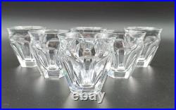 BACCARAT 6 VERRES GOBELETS VIN BLANC EN CRISTAL Modèle TALLEYRAND Art Déco lot2