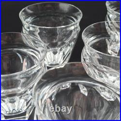 BACCARAT 6 VERRES GOBELETS VIN BLANC EN CRISTAL Modèle TALLEYRAND Art Déco lot2