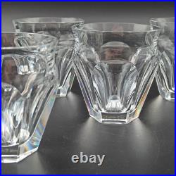 BACCARAT 6 VERRES GOBELETS VIN ROUGE EN CRISTAL Modèle TALLEYRAND Art Déco lot1
