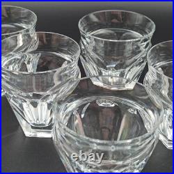 BACCARAT 6 VERRES GOBELETS VIN ROUGE EN CRISTAL Modèle TALLEYRAND Art Déco lot1