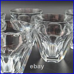 BACCARAT 6 VERRES GOBELETS VIN ROUGE EN CRISTAL Modèle TALLEYRAND Art Déco lot1