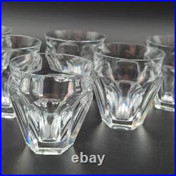 BACCARAT 6 VERRES GOBELETS VIN ROUGE EN CRISTAL Modèle TALLEYRAND Art Déco lot1