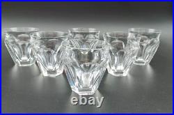 BACCARAT 6 VERRES GOBELETS VIN ROUGE EN CRISTAL Modèle TALLEYRAND Art Déco lot2