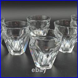 BACCARAT 6 VERRES GOBELETS VIN ROUGE EN CRISTAL Modèle TALLEYRAND Art Déco lot2