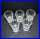 BACCARAT Lot 5 Verres liqueur Art Déco cristal taillé pans coupés Cave à liqueur