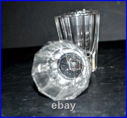 BACCARAT Lot 5 Verres liqueur Art Déco cristal taillé pans coupés Cave à liqueur