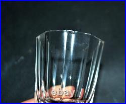 BACCARAT Lot 5 Verres liqueur Art Déco cristal taillé pans coupés Cave à liqueur