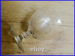 BACCARAT Superbe Verre à vin Art Deco Modèle ROHAN Cristal 10cm Dispo 4x