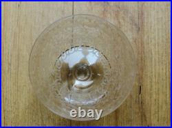 BACCARAT Superbe Verre à vin Art Deco Modèle ROHAN Cristal 10cm Dispo 4x