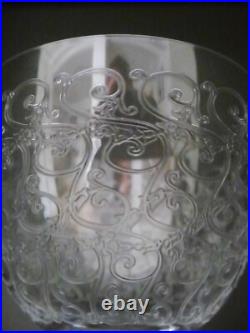 BACCARAT Superbe Verre à vin Art Deco Modèle ROHAN Cristal 10cm Dispo 4x