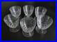 Baccarat 6 Verre Cristal Rare Modele Lulli Art Deco H 8,8 Cm 1932