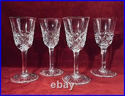 Baccarat Burgos 4 Wine Glasses Weingläser Verres A Vin Cristal Taille Art Deco C