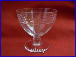 Baccarat, Cap Ferrat, Serie De 6 Verres A Aperitif En Cristal Taille, Art Deco