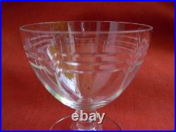 Baccarat, Cap Ferrat, Serie De 6 Verres A Aperitif En Cristal Taille, Art Deco