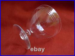 Baccarat, Cap Ferrat, Serie De 6 Verres A Aperitif En Cristal Taille, Art Deco