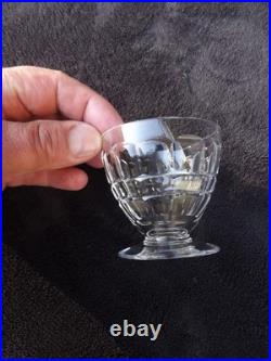 Baccarat Carafe et 8 Verres Service à liqueur en Cristal Modèle Charmes Art Déco
