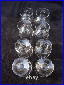 Baccarat Carafe et 8 Verres Service à liqueur en Cristal Modèle Charmes Art Déco