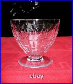 Baccarat Charmes 6 Wine Crystal Glasses 6 Verres A Vin Cristal Taillé Art Deco A