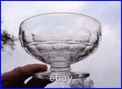 Baccarat Charmes Tall Coupes A Champagne Sherbet Glasses Cristal Taillé Art Deco