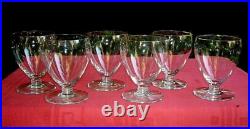 Baccarat Cheverny 6 Wine Crystal Glasses 6 Verres A Vin Cristal Uni Art Deco B