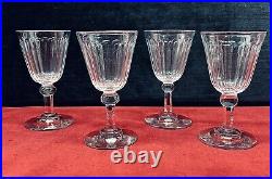 Baccarat Chicago Wine Glass Verre A Vin Cristal Taille Cotes Plates Art Deco Bu