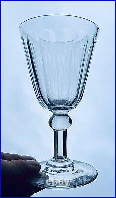 Baccarat Chicago Wine Glass Verre A Vin Cristal Taille Cotes Plates Art Deco Bu