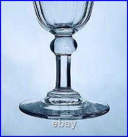 Baccarat Chicago Wine Glass Verre A Vin Cristal Taille Cotes Plates Art Deco Bu