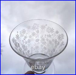 Baccarat Elisabeth 4 Water Crystal Glasses 4 Verres A Eau Cristal Gravé Art Deco
