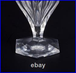 Baccarat, France. Lot de cinq verres Art Déco en cristal transparent
