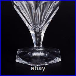 Baccarat, France. Lot de six verres Art Déco en cristal transparent, années