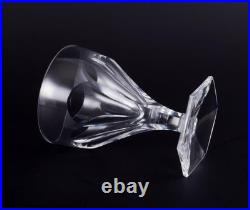 Baccarat, France. Lot de six verres Art Déco en cristal transparent, années