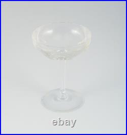 Baccarat, France, dix verres en cristal Art Déco en verre transparent