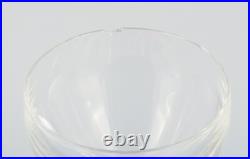 Baccarat, France, dix verres en cristal Art Déco en verre transparent