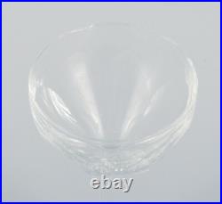 Baccarat, France, dix verres en cristal Art Déco en verre transparent