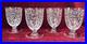 Baccarat Golf Juan 4 Wine Glasses Verres A Vin Cristal Grave Fleurs Art Deco Bc