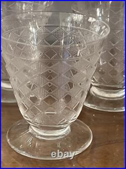 Baccarat Modele Quiberon / Superbe Serie De 11 Verres Aperitif 7 CM Art Deco