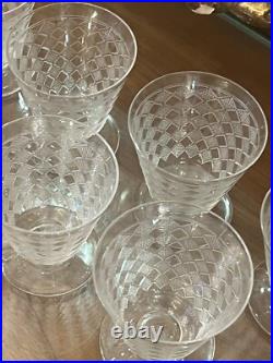 Baccarat Modele Quiberon / Superbe Serie De 11 Verres Aperitif 7 CM Art Deco