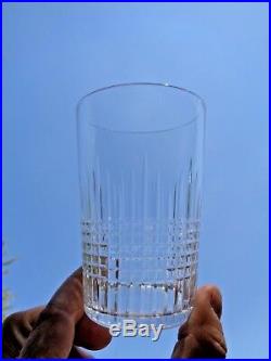 Baccarat Nancy 6 Flat Tumbler Crystal Glasses Gobelet Cristal Taillé Art Deco D
